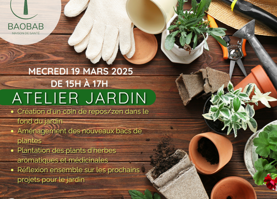 Atelier jardin le 29 mars 2025