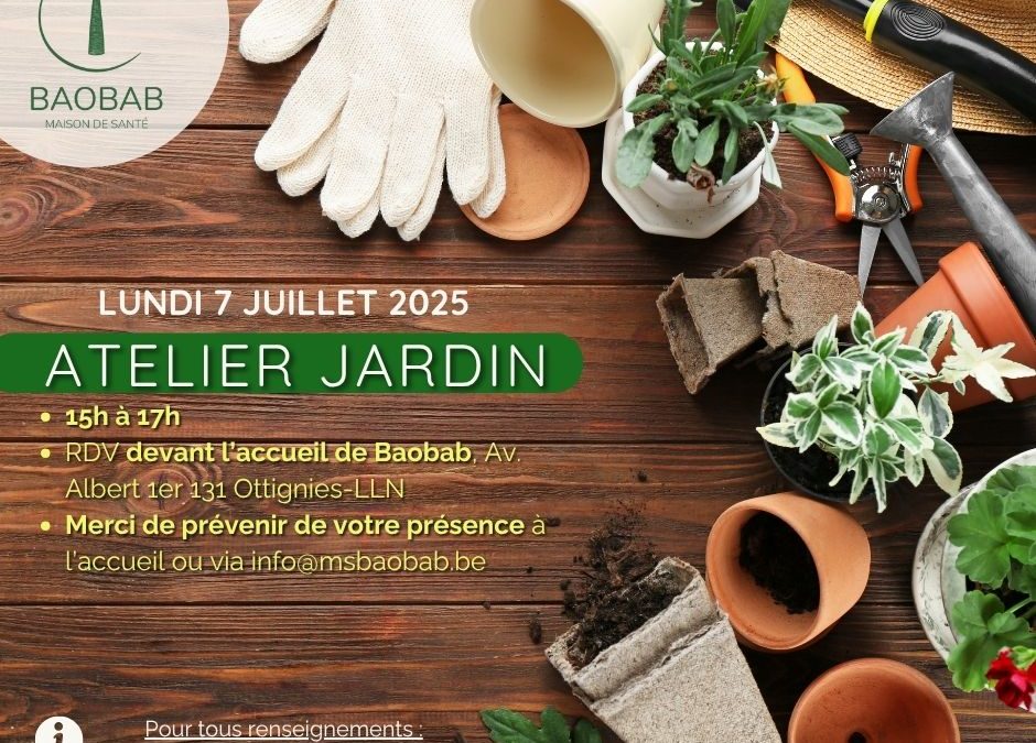 Atelier jardin du 7 juillet 2025