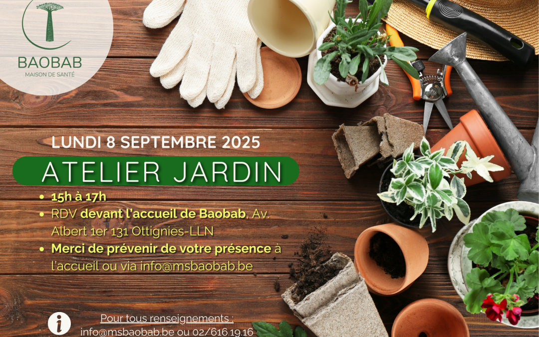 Atelier jardin du 8 septembre 2025