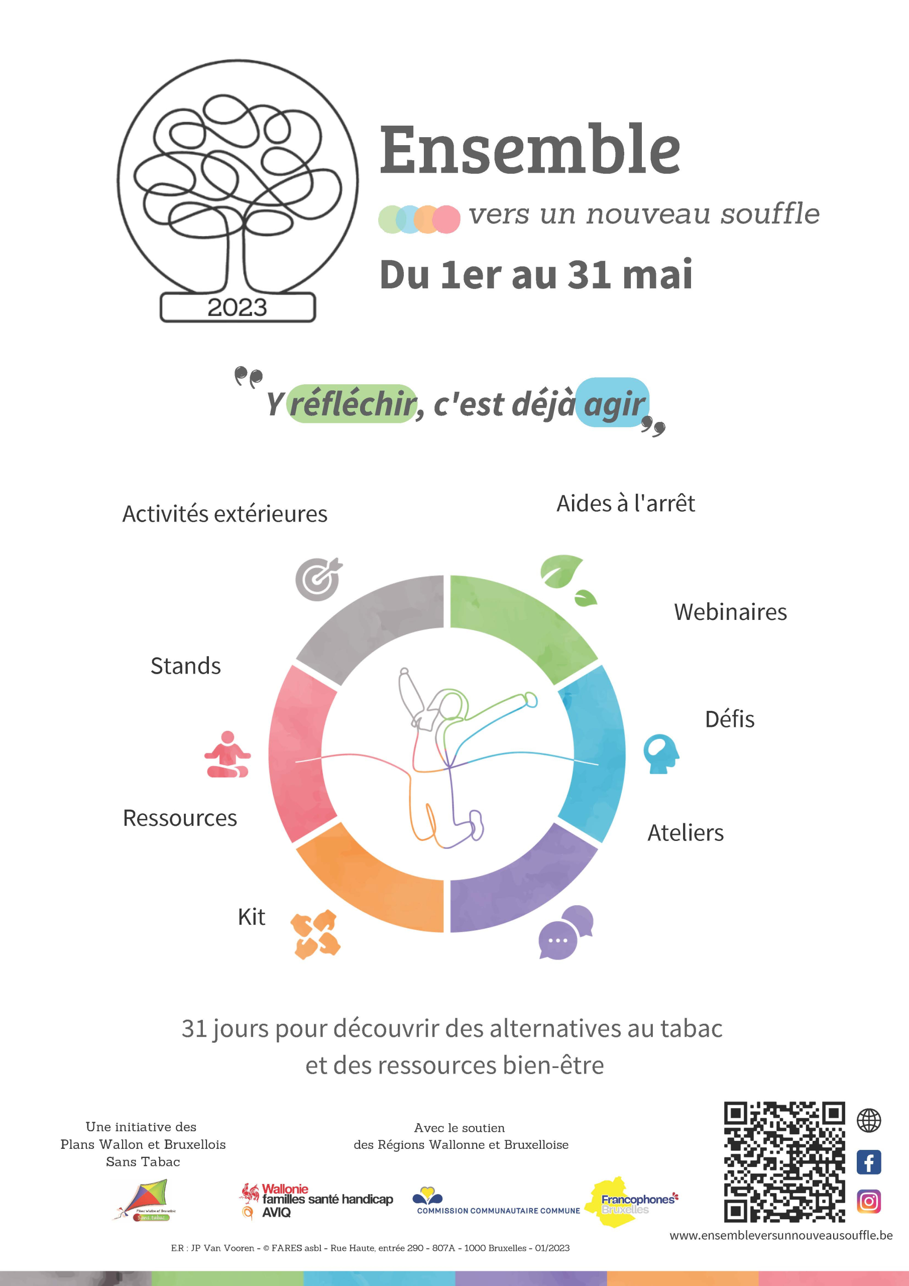 Ensemble vers un nouveau souffle Affiche de la campagne Ensemble vers un nouveau souffle